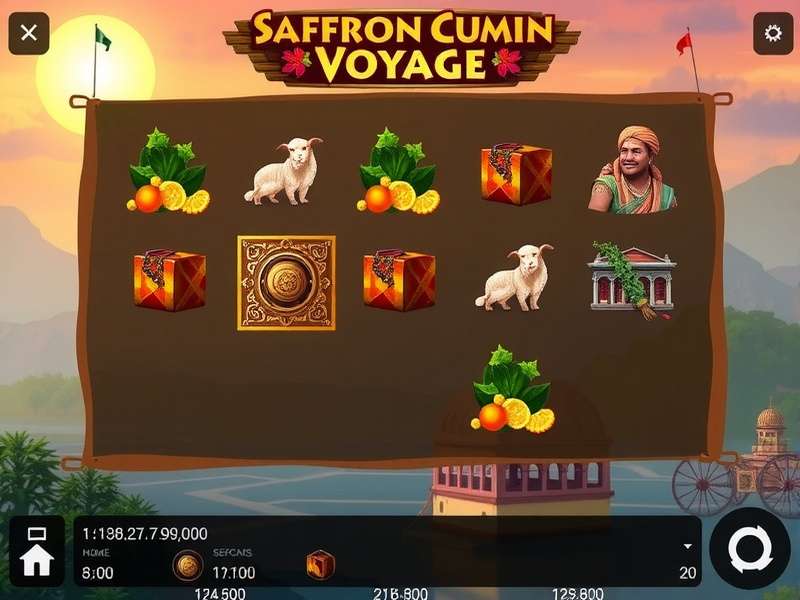 Saffron Cumin Voyage gameplay showing Indian landscapes